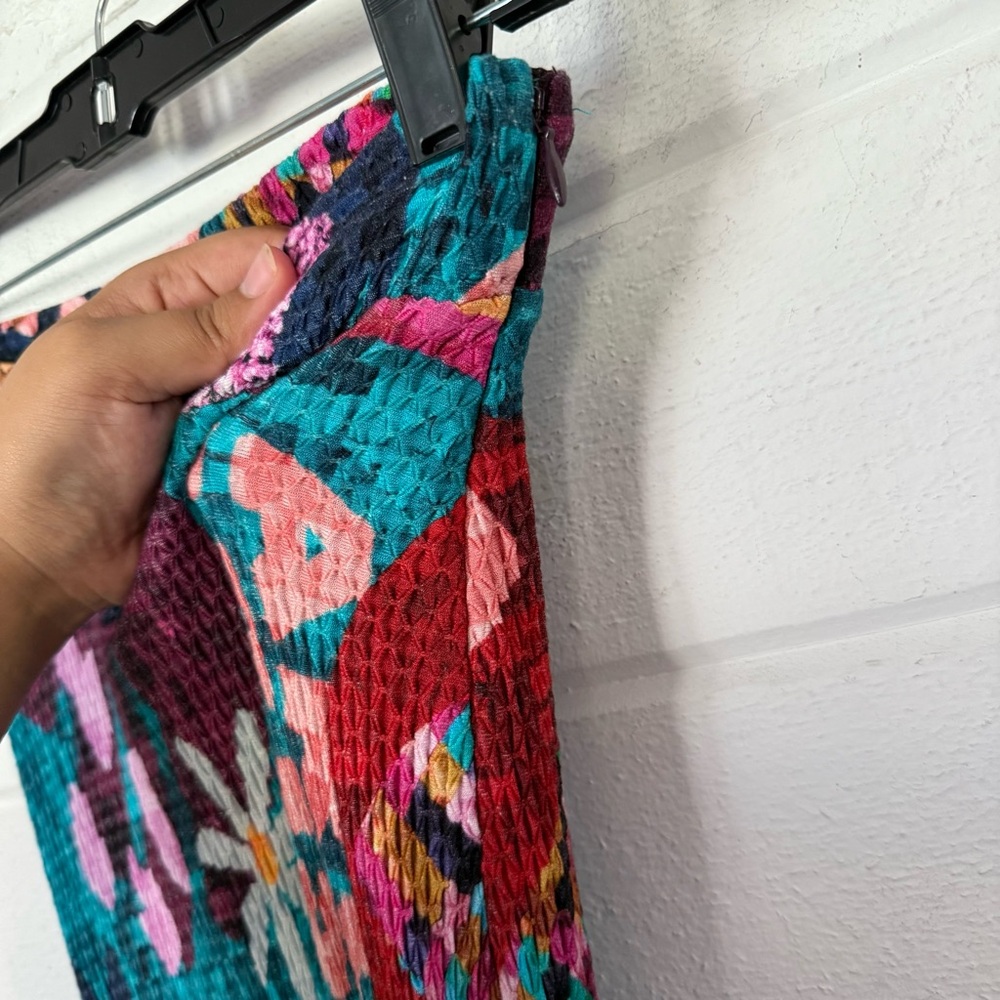 Farm Rio x Anthropologie Gabriela Knit Colorful Stretchy Maxi Skirt Size XS - Picture 10 of 11